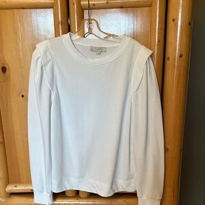 LOFT White Long Sleeve Top